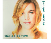 The cover of Jacqui Naylor’s The Color of Five featuring a head shot of the artist