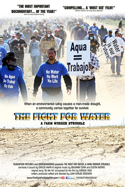 Poster for Oseguera's film The Fight For Water