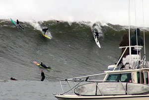 surfers at the 2014 Mavericks competition