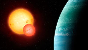 Artist's impression of the Kepler-453 system