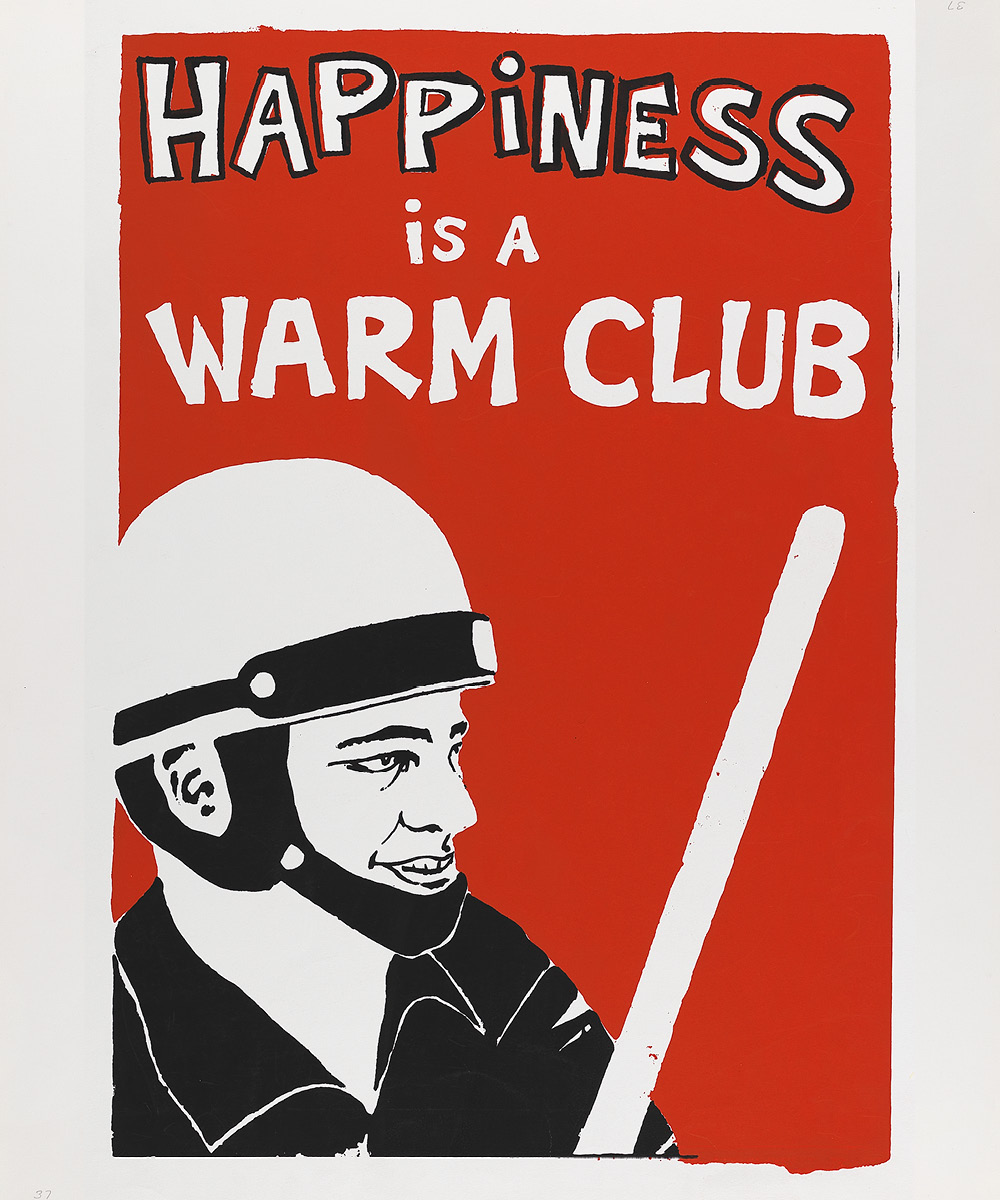 Poster of Policeman with a club
