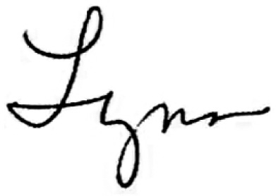 Lynn Mahoney's Signature