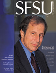 Cover of fall/winter 2003 magazine with Michael Krazny