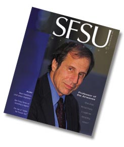 The cover of the fall/winter 2003 issue featuring Michael Krasny.