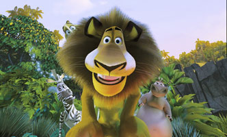 Madagascar the lion from the movie "Shrek the Third"