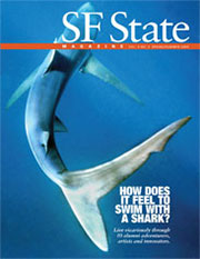 Cover of spring/summer 2009 magazine with shark
