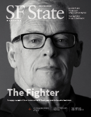 Cover of spring/summer 2017 magazine with photo of Cleve Jones