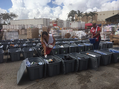 Samantha Ashford photo of disaster relief efforts in Florida.