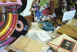 Forty-five records, a jukebox and other fifties memorabilia at the fifties decade reunion