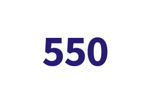 550 written in purple