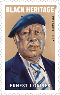 Postal stamp of Ernest J. Gaines