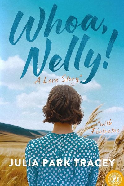 Book cover featuring farm girl looking into the horizon