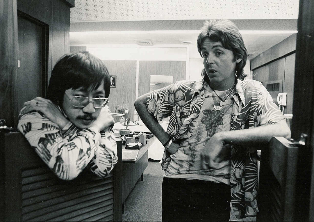 Ben Fong-Torres with Paul McCartney