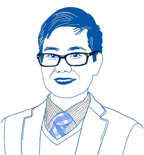 A drawing of the vice president for Academic Affairs, Amy Sueyoshi.
