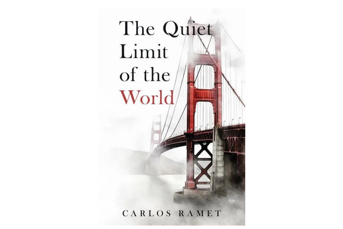 book cover of 'The Quiet Limit of the World' showing the Golden Gate Bridge (painted orange)