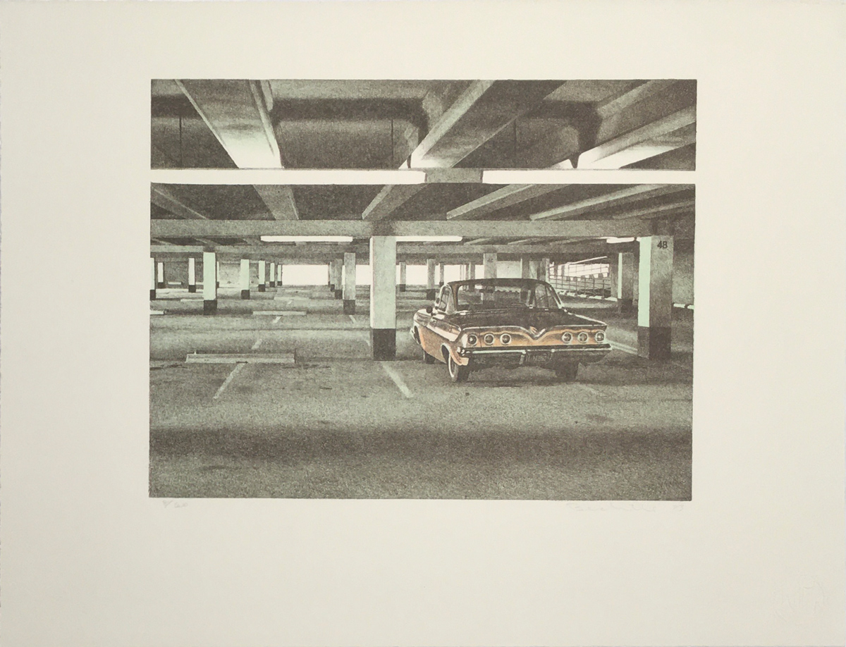 Artwork titled '61 Impala' by the late Robert Bechtle